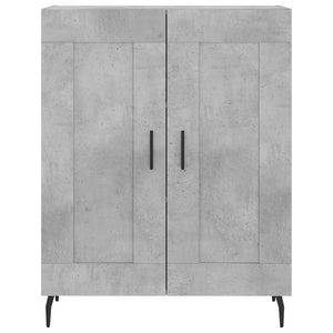 vidaXL Sideboard Concrete Grey 69.5x34x90 cm Engineered Wood