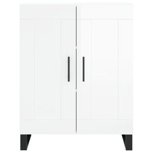 vidaXL Sideboard High Gloss White 69.5x34x90 cm Engineered Wood