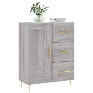 vidaXL Sideboard Grey Sonoma 69.5x34x90 cm Engineered Wood