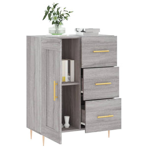 vidaXL Sideboard Grey Sonoma 69.5x34x90 cm Engineered Wood