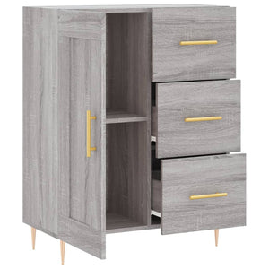 vidaXL Sideboard Grey Sonoma 69.5x34x90 cm Engineered Wood