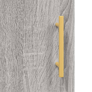 vidaXL Sideboard Grey Sonoma 69.5x34x90 cm Engineered Wood