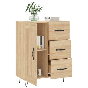 vidaXL Sideboard Sonoma Oak 69.5x34x90 cm Engineered Wood