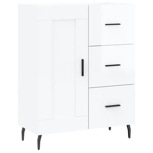 vidaXL Sideboard High Gloss White 69.5x34x90 cm Engineered Wood