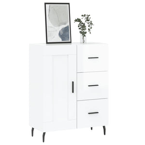 vidaXL Sideboard High Gloss White 69.5x34x90 cm Engineered Wood