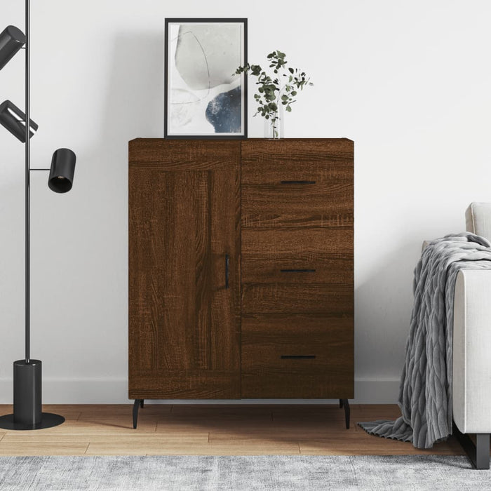 vidaXL Sideboard Brown Oak 69.5x34x90 cm Engineered Wood