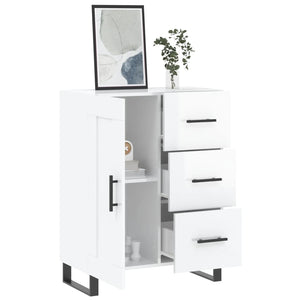 vidaXL Sideboard High Gloss White 69.5x34x90 cm Engineered Wood