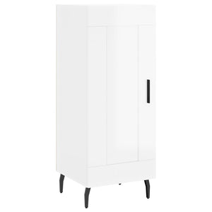 vidaXL Sideboard High Gloss White 34.5x34x90 cm Engineered Wood