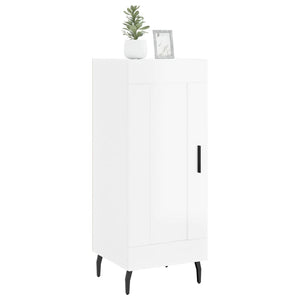 vidaXL Sideboard High Gloss White 34.5x34x90 cm Engineered Wood