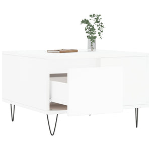 vidaXL Coffee Table White 55x55x36.5 cm Engineered Wood