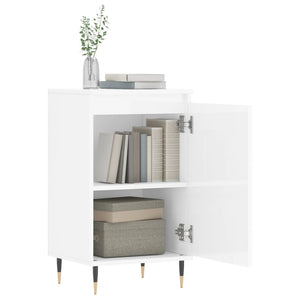 vidaXL Sideboard High Gloss White 40x35x70 cm Engineered Wood