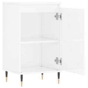 vidaXL Sideboards 2 pcs High Gloss White 40x35x70 cm Engineered Wood