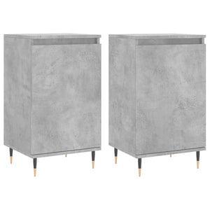 vidaXL Sideboards 2 pcs Concrete Grey 40x35x70 cm Engineered Wood