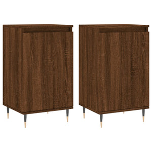 vidaXL Sideboards 2 pcs Brown Oak 40x35x70 cm Engineered Wood