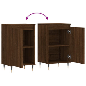 vidaXL Sideboards 2 pcs Brown Oak 40x35x70 cm Engineered Wood