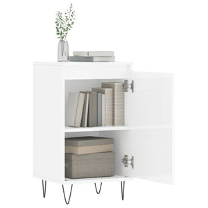 vidaXL Sideboard High Gloss White 40x35x70 cm Engineered Wood