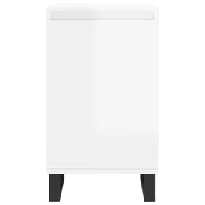 vidaXL Sideboards 2 pcs High Gloss White 40x35x70 cm Engineered Wood