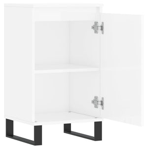 vidaXL Sideboards 2 pcs High Gloss White 40x35x70 cm Engineered Wood