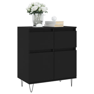 vidaXL Sideboard Black 60x35x70 cm Engineered Wood