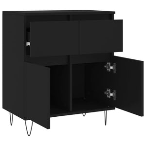 vidaXL Sideboard Black 60x35x70 cm Engineered Wood