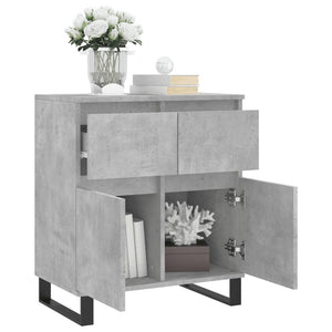 vidaXL Sideboard Concrete Grey 60x35x70 cm Engineered Wood