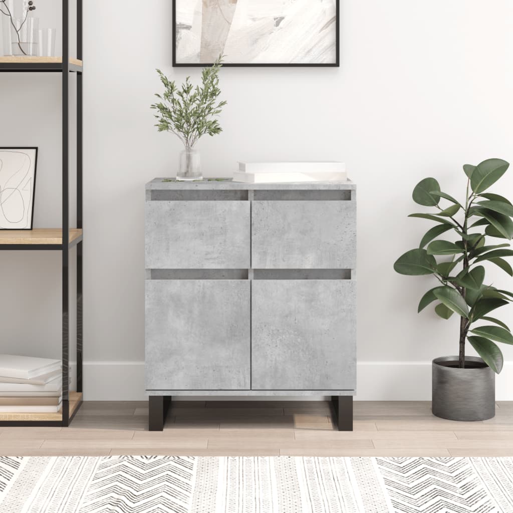 vidaXL Sideboard Concrete Grey 60x35x70 cm Engineered Wood