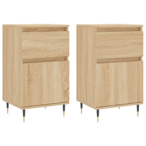 vidaXL Sideboards 2 pcs Sonoma Oak 40x35x70 cm Engineered Wood