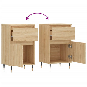 vidaXL Sideboards 2 pcs Sonoma Oak 40x35x70 cm Engineered Wood