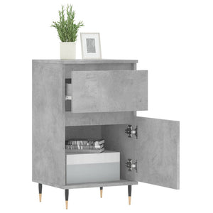 vidaXL Sideboards 2 pcs Concrete Grey 40x35x70 cm Engineered Wood