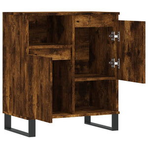 vidaXL Sideboard Smoked Oak 60x35x70 cm Engineered Wood