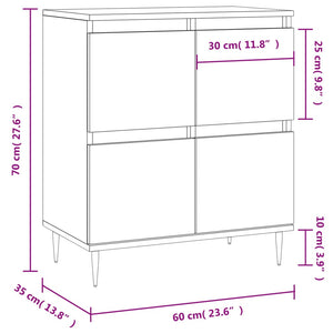 vidaXL Sideboard White 60x35x70 cm Engineered Wood