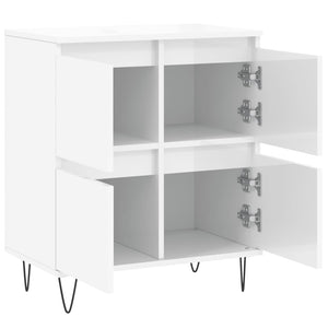 vidaXL Sideboard High Gloss White 60x35x70 cm Engineered Wood