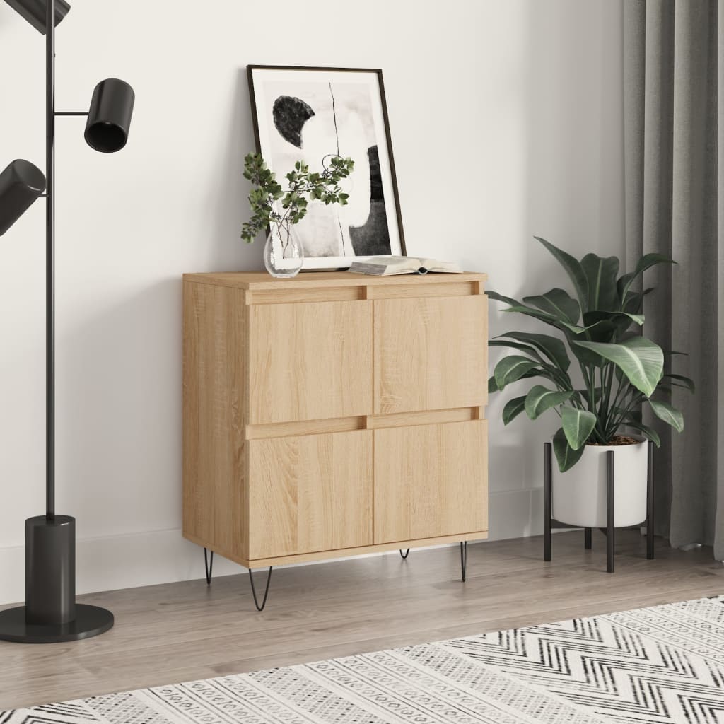 vidaXL Sideboard Sonoma Oak 60x35x70 cm Engineered Wood