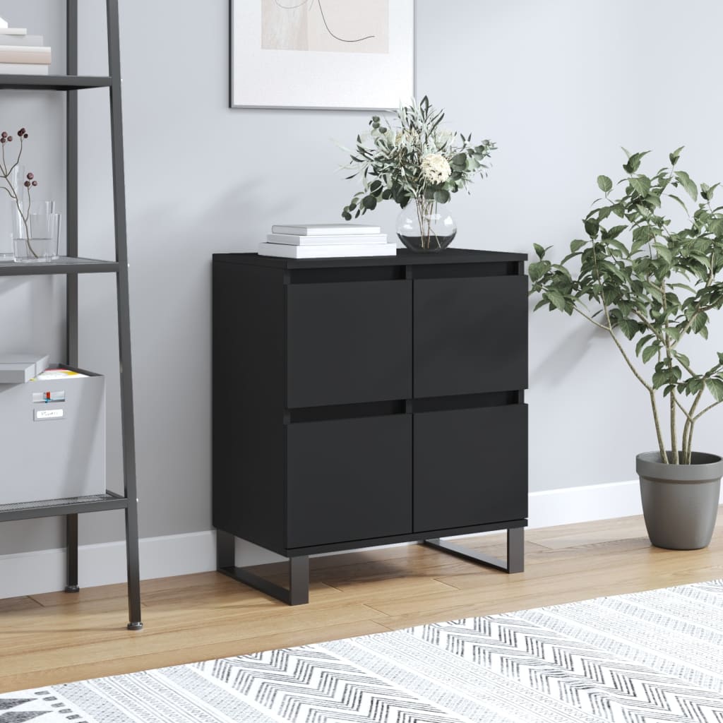 vidaXL Sideboard Black 60x35x70 cm Engineered Wood