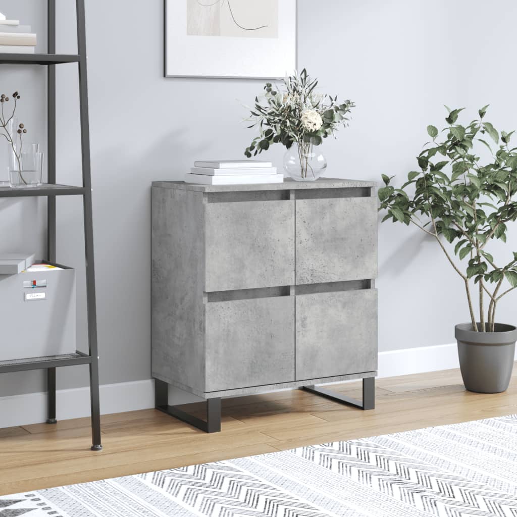 vidaXL Sideboard Concrete Grey 60x35x70 cm Engineered Wood