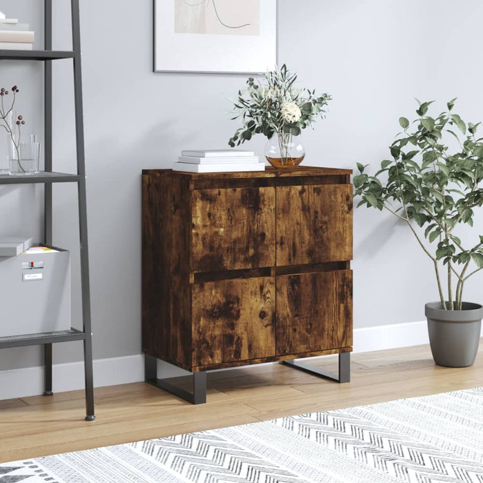 vidaXL Sideboard Smoked Oak 60x35x70 cm Engineered Wood