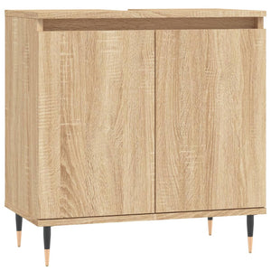 vidaXL Bathroom Cabinet Sonoma Oak 58x33x60 cm Engineered Wood