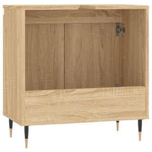 vidaXL Bathroom Cabinet Sonoma Oak 58x33x60 cm Engineered Wood