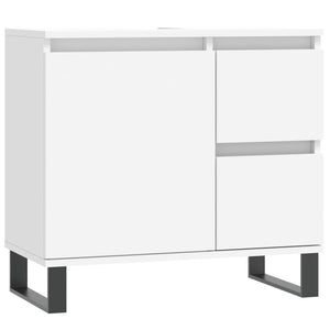 vidaXL Bathroom Cabinet White 65x33x60 cm Engineered Wood