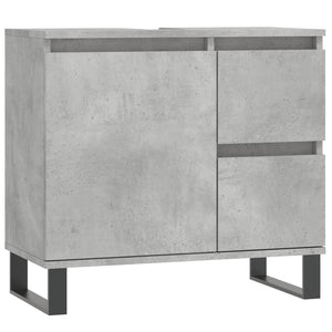 vidaXL Bathroom Cabinet Concrete Grey 65x33x60 cm Engineered Wood