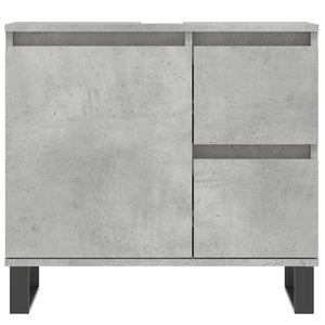 vidaXL Bathroom Cabinet Concrete Grey 65x33x60 cm Engineered Wood