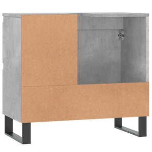 vidaXL Bathroom Cabinet Concrete Grey 65x33x60 cm Engineered Wood