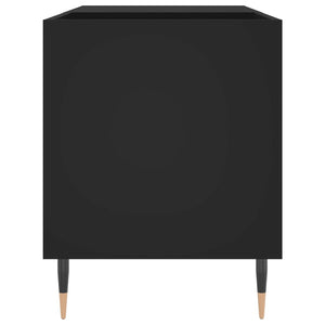 vidaXL Record Cabinet Black 85x38x48 cm Engineered Wood