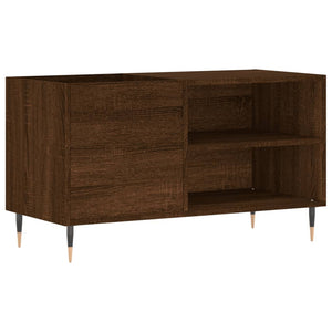 vidaXL Record Cabinet Brown Oak 85x38x48 cm Engineered Wood