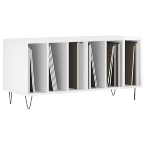 vidaXL Record Cabinet High Gloss White 100x38x48 cm Engineered Wood