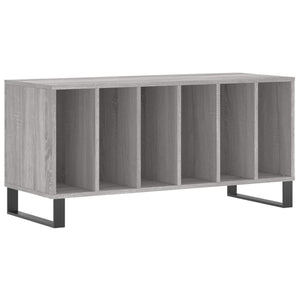 vidaXL Record Cabinet Grey Sonoma 100x38x48 cm Engineered Wood