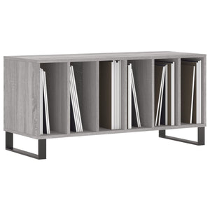 vidaXL Record Cabinet Grey Sonoma 100x38x48 cm Engineered Wood