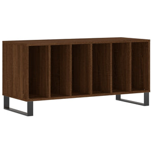 vidaXL Record Cabinet Brown Oak 100x38x48 cm Engineered Wood