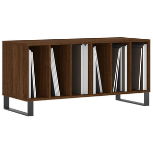 vidaXL Record Cabinet Brown Oak 100x38x48 cm Engineered Wood