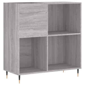 vidaXL Record Cabinet Grey Sonoma 84.5x38x89 cm Engineered Wood